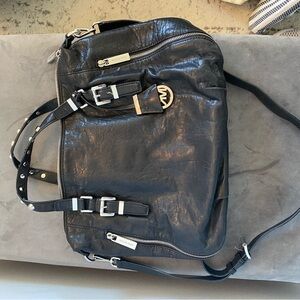 Michael Kors black leather bag